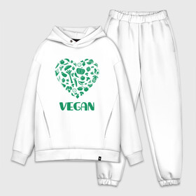 Мужской костюм хлопок OVERSIZE с принтом Vegan в Санкт-Петербурге,  |  | earth | green | greenpaece | nature | sport | vegan | world | yoga | веган | вегетарианец | гринпис | дерево | еда | животные | жизнь | здоровье | зеленый | йога | лес | любовь | мир | овощи | пища | планета | природа | растение