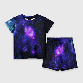 Детский костюм с шортами 3D с принтом Космос в Санкт-Петербурге,  |  | galaxy | nebula | space | star | абстракция | вселенная | галактика | звезда | звезды | космический | планеты