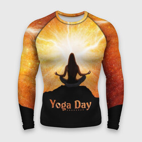 Мужской рашгард 3D с принтом International Yoga Day в Санкт-Петербурге,  |  | 21 июня | day | energy | girl | international | ju | lightning | lotus | meditation | mountain | pose | silhouette | sky | space | stars | universe | woman | yoga | yogi | вселенная | гора | девушка | день | женщина | звёзды | йог | йоги | космос | лотос 