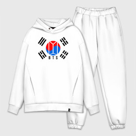 Мужской костюм хлопок OVERSIZE с принтом BTS KOREA в Санкт-Петербурге,  |  | bangtan boys | bt21 | bts | bts army | bts stickers | j hope | jimin | jin | jungkook | k pop | korea | rap monster | rapmon | suga | v | бтс | корея | стикеры bts