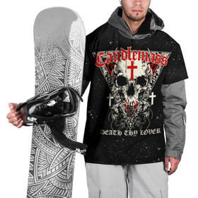 Накидка на куртку 3D с принтом Candlemass в Санкт-Петербурге, 100% полиэстер |  | doom | metal | группы | дум | дум метал | метал | музыка | рок