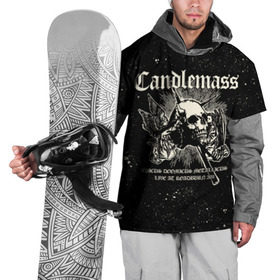 Накидка на куртку 3D с принтом Candlemass в Санкт-Петербурге, 100% полиэстер |  | Тематика изображения на принте: doom | metal | группы | дум | дум метал | метал | музыка | рок
