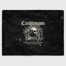 Плед 3D с принтом Candlemass в Санкт-Петербурге, 100% полиэстер | закругленные углы, все края обработаны. Ткань не мнется и не растягивается | doom | metal | группы | дум | дум метал | метал | музыка | рок