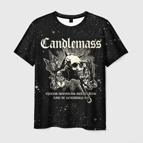 Мужская футболка 3D с принтом Candlemass в Санкт-Петербурге, 100% полиэфир | прямой крой, круглый вырез горловины, длина до линии бедер | Тематика изображения на принте: doom | metal | группы | дум | дум метал | метал | музыка | рок
