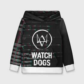 Детская толстовка 3D с принтом WATCH DOGS в Санкт-Петербурге, 100% полиэстер | двухслойный капюшон со шнурком для регулировки, мягкие манжеты на рукавах и по низу толстовки, спереди карман-кенгуру с мягким внутренним слоем | action | ct os | ded sec | fox | game | gamer | glitch | hacker | player | watch dogs | watch dogs 2 | глитч | знак лиса | игра | компьютерная игра | маркус | хакер
