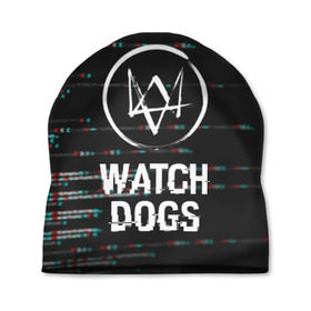 Шапка 3D с принтом WATCH DOGS в Санкт-Петербурге, 100% полиэстер | универсальный размер, печать по всей поверхности изделия | Тематика изображения на принте: action | ct os | ded sec | fox | game | gamer | glitch | hacker | player | watch dogs | watch dogs 2 | глитч | знак лиса | игра | компьютерная игра | маркус | хакер