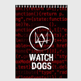 Скетчбук с принтом WATCH DOGS в Санкт-Петербурге, 100% бумага
 | 48 листов, плотность листов — 100 г/м2, плотность картонной обложки — 250 г/м2. Листы скреплены сверху удобной пружинной спиралью | action | ct os | ded sec | fox | game | gamer | glitch | hacker | player | watch dogs | watch dogs 2 | глитч | знак лиса | игра | компьютерная игра | маркус | хакер