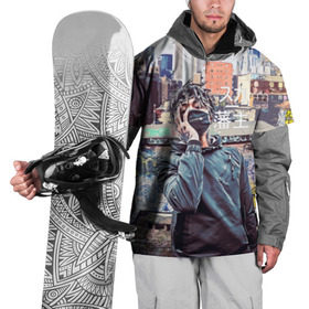 Накидка на куртку 3D с принтом SCARLXRD (RAP) в Санкт-Петербурге, 100% полиэстер |  | музыка | реп | скарлорд