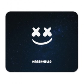 Коврик для мышки прямоугольный с принтом Marshmello Cosmos в Санкт-Петербурге, натуральный каучук | размер 230 х 185 мм; запечатка лицевой стороны | Тематика изображения на принте: dj | marshmello | usa | америка | клубная музыка | космос | мармело | маршмелло | маршмеллоу | музыка | музыкант | небо