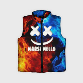 Детский жилет утепленный 3D с принтом Marshmello Fire в Санкт-Петербурге,  |  | dj | fire | marshmello | usa | америка | вода | клубная музыка | мармело | маршмелло | маршмеллоу | музыка | музыкант | огонь