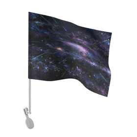 Флаг для автомобиля с принтом Cosmos в Санкт-Петербурге, 100% полиэстер | Размер: 30*21 см | cosmos | galaxy | nebula | space | star | абстракция | вселенная | галактика | звезда | звезды | космический | планеты