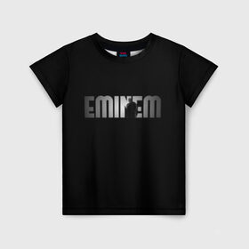 Детская футболка 3D с принтом EMINEM в Санкт-Петербурге, 100% гипоаллергенный полиэфир | прямой крой, круглый вырез горловины, длина до линии бедер, чуть спущенное плечо, ткань немного тянется | eminem | rap | актёр | американский рэпер | композитор | маршалл | продюсер | рэп | рэпер | эминем