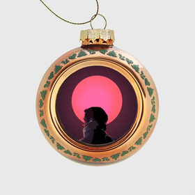 Стеклянный ёлочный шар с принтом Райан Гослинг в Санкт-Петербурге, Стекло | Диаметр: 80 мм | Тематика изображения на принте: бегущий по лезвию | райан гослинг