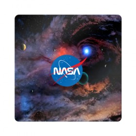 Магнит виниловый Квадрат с принтом NASA в Санкт-Петербурге, полимерный материал с магнитным слоем | размер 9*9 см, закругленные углы | galaxy | nasa | nebula | space | star | абстракция | вселенная | галактика | звезда | звезды | космический | наса | планеты