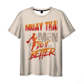 Мужская футболка 3D с принтом Muay Thai в Санкт-Петербурге, 100% полиэфир | прямой крой, круглый вырез горловины, длина до линии бедер | Тематика изображения на принте: fight | muay thai | thai boxing | ufc | бокс | ката | кикбоксин | лаос | лоу кик | муай | мьянма | поединок | таиланд | тай | тайский | таолу