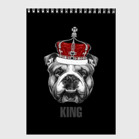 Скетчбук с принтом Английский бульдог с короной в Санкт-Петербурге, 100% бумага
 | 48 листов, плотность листов — 100 г/м2, плотность картонной обложки — 250 г/м2. Листы скреплены сверху удобной пружинной спиралью | animals | authority | breed | bulldog | cool | crown | dog | english | fighting | head | illustration | inscription | king | muzzle | supreme | swag | авторитет | английский | бойцовый | бульдог | верховный | голова | животные | иллюстрация | король | кор