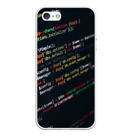 Чехол для iPhone 5/5S матовый с принтом ПРОГРАММИСТ в Санкт-Петербурге, Силикон | Область печати: задняя сторона чехла, без боковых панелей | anonymus | cod | hack | hacker | it | program | texture | айти | аноним | анонимус | взлом | код | кодинг | программа | программист | текстура | хак | хакер