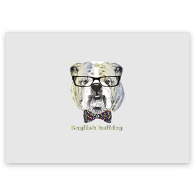 Поздравительная открытка с принтом Английский бульдог в Санкт-Петербурге, 100% бумага | плотность бумаги 280 г/м2, матовая, на обратной стороне линовка и место для марки
 | Тематика изображения на принте: animals | breed | bulldog | butterfly | dog | english | fight | gentleman | head | illustration | inscription | muzzle | tie | английский | бабочка | бойцовый | бульдог | галстук | голова | джентльмен | животные | иллюстрация | надпись |