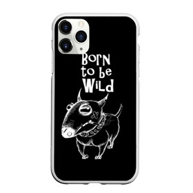 Чехол для iPhone 11 Pro матовый с принтом Born to be wild в Санкт-Петербурге, Силикон |  | angry | animals | authority | b | black and white | bull terrier | bully | cool | dog | fight | illustration | swag | thug | wild | авторитет | бандит | бойцовый | бультерьер | дикий | животные | злой | иллюстрация | крутой | надпись | ошейник | п