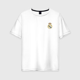 Женская футболка хлопок Oversize с принтом BALE REAL BLACK в Санкт-Петербурге, 100% хлопок | свободный крой, круглый ворот, спущенный рукав, длина до линии бедер
 | bale | real | real madrid | бэйл | гарет бэйл | реал | реал мадрид