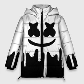Женская зимняя куртка 3D с принтом MELLO BLACK x WHITE в Санкт-Петербурге, верх — 100% полиэстер; подкладка — 100% полиэстер; утеплитель — 100% полиэстер | длина ниже бедра, силуэт Оверсайз. Есть воротник-стойка, отстегивающийся капюшон и ветрозащитная планка. 

Боковые карманы с листочкой на кнопках и внутренний карман на молнии | Тематика изображения на принте: colors | dj | marshmello | paints | usa | абстракция | америка | звезда | клубная музыка | космический | краски | маршмелло | музыка | музыкант