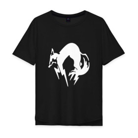 Мужская футболка хлопок Oversize METAL GEAR SOLID FOX купить в Санкт-Петербурге