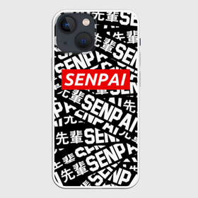 Чехол для iPhone 13 mini с принтом SENPAI в Санкт-Петербурге,  |  | Тематика изображения на принте: ahegao | anime | kawai | kowai | oppai | otaku | senpai | sugoi | waifu | yandere | аниме | ахегао | ковай | культура | отаку | сенпай | тренд | яндере