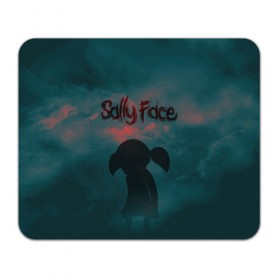 Коврик для мышки прямоугольный с принтом Sally Face (Силуэт). в Санкт-Петербурге, натуральный каучук | размер 230 х 185 мм; запечатка лицевой стороны | Тематика изображения на принте: face | game | horror | larry | sally | sally face | sanity s fall | игра | ларри | мальчик с протезом | салли | салли фейс | ужасы