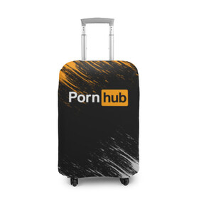 Чехол для чемодана 3D с принтом Порно (1) в Санкт-Петербурге, 86% полиэфир, 14% спандекс | двустороннее нанесение принта, прорези для ручек и колес | brazzers | браззерс | порхаб