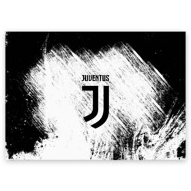 Поздравительная открытка с принтом Juventus в Санкт-Петербурге, 100% бумага | плотность бумаги 280 г/м2, матовая, на обратной стороне линовка и место для марки
 | italia | juve | juventus | sport | италия | спорт | спортивная форма | футбол | футбольный | чемпионат | ювентус