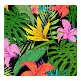 Магнитный плакат 3Х3 с принтом Тропики. в Санкт-Петербурге, Полимерный материал с магнитным слоем | 9 деталей размером 9*9 см | весна | красочная | природа | растения | тропические | цветы | яркая