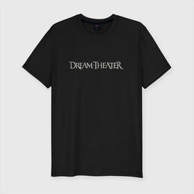 Мужская футболка премиум с принтом Dream Theater logo в Санкт-Петербурге, 92% хлопок, 8% лайкра | приталенный силуэт, круглый вырез ворота, длина до линии бедра, короткий рукав | Тематика изображения на принте: dream theater | dt | goth | gothic | metal | music | rock | готика | метал | рок | симфони метал