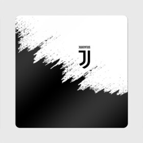 Магнит виниловый Квадрат с принтом JUVENTUS SPORT в Санкт-Петербурге, полимерный материал с магнитным слоем | размер 9*9 см, закругленные углы | black and white | cr7 | fc | football | football club | juve | juventus | ronaldo | sport | роналдо | спорт | спортивные | униформа | фирменные цвета | фк | футбол | футбольный клуб | черно белый | ювентус