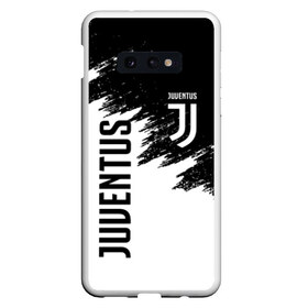 Чехол для Samsung S10E с принтом JUVENTUS SPORT в Санкт-Петербурге, Силикон | Область печати: задняя сторона чехла, без боковых панелей | black and white | cr7 | fc | football | football club | juve | juventus | ronaldo | sport | роналдо | спорт | спортивные | униформа | фирменные цвета | фк | футбол | футбольный клуб | черно белый | ювентус