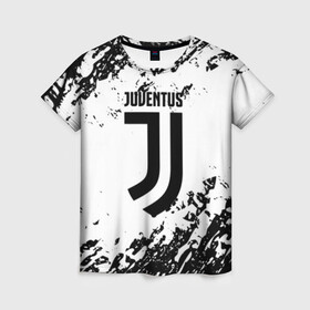 Женская футболка 3D с принтом JUVENTUS в Санкт-Петербурге, 100% полиэфир ( синтетическое хлопкоподобное полотно) | прямой крой, круглый вырез горловины, длина до линии бедер | cr7 | fc | football | football club | juve | juventus | ronaldo | sport | роналдо | спорт | спортивные | униформа | фирменные цвета | фк | футбол | футбольный клуб | ювентус