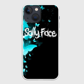 Чехол для iPhone 13 mini с принтом SALLY FACE в Санкт-Петербурге,  |  | face | game | horror | larry | sally | sally face | sanity s fall | бабочки | игра | ларри | мальчик с протезом | салли | салли фейс | ужасы