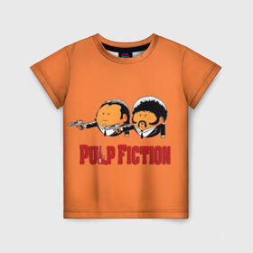 Детская футболка 3D с принтом Pulp Fiction - Art 2 в Санкт-Петербурге, 100% гипоаллергенный полиэфир | прямой крой, круглый вырез горловины, длина до линии бедер, чуть спущенное плечо, ткань немного тянется | art | film | movie | pulp fiction | tarantino | кино | криминальное чтиво | приколы | тарантино | фильмы