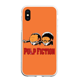 Чехол для iPhone XS Max матовый с принтом Pulp Fiction - Art 2 в Санкт-Петербурге, Силикон | Область печати: задняя сторона чехла, без боковых панелей | art | film | movie | pulp fiction | tarantino | кино | криминальное чтиво | приколы | тарантино | фильмы