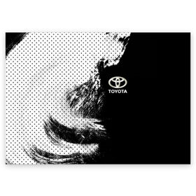 Поздравительная открытка с принтом Toyota в Санкт-Петербурге, 100% бумага | плотность бумаги 280 г/м2, матовая, на обратной стороне линовка и место для марки
 | Тематика изображения на принте: toyota | абстракция | авто | автомобиль | лого | логотип | машина | таета | тоета | тойота