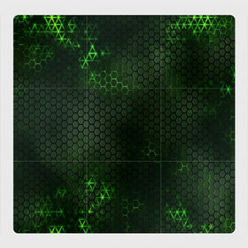 Магнитный плакат 3Х3 с принтом ЗЕЛЕНАЯ БРОНЯ в Санкт-Петербурге, Полимерный материал с магнитным слоем | 9 деталей размером 9*9 см | Тематика изображения на принте: abstraction | cyber | cyberpunk | future | geometry | hexagon | neon | techno | texture | абстракция | броня | геометрия | кибер | краски | неон | неоновый | сетка | соты | стальная броня | текстура | шестигранники