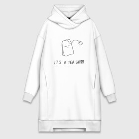 Платье-худи хлопок с принтом TEA SHIRT в Санкт-Петербурге,  |  | beauty | cute | funny | handsome | tea | teabag | милота | пакетик