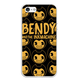 Чехол для iPhone 5/5S матовый с принтом Bendy And The Ink Machine (35) в Санкт-Петербурге, Силикон | Область печати: задняя сторона чехла, без боковых панелей | Тематика изображения на принте: bendy | bendy and the ink machine | devil | game | horror | ink | mask | бенди | бенди и чернильная машина | краска | чернила