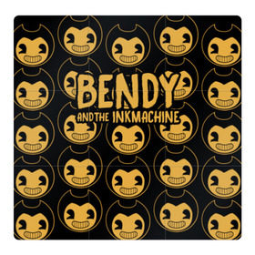 Магнитный плакат 3Х3 с принтом Bendy And The Ink Machine (35) в Санкт-Петербурге, Полимерный материал с магнитным слоем | 9 деталей размером 9*9 см | Тематика изображения на принте: bendy | bendy and the ink machine | devil | game | horror | ink | mask | бенди | бенди и чернильная машина | краска | чернила