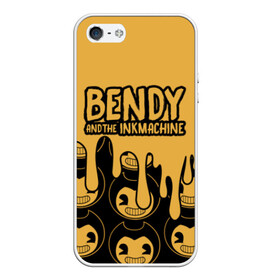 Чехол для iPhone 5/5S матовый с принтом Bendy And The Ink Machine (36) в Санкт-Петербурге, Силикон | Область печати: задняя сторона чехла, без боковых панелей | Тематика изображения на принте: bendy | bendy and the ink machine | devil | game | horror | ink | mask | бенди | бенди и чернильная машина | краска | чернила