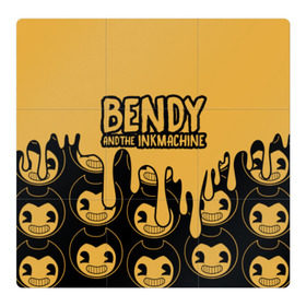 Магнитный плакат 3Х3 с принтом Bendy And The Ink Machine (36) в Санкт-Петербурге, Полимерный материал с магнитным слоем | 9 деталей размером 9*9 см | Тематика изображения на принте: bendy | bendy and the ink machine | devil | game | horror | ink | mask | бенди | бенди и чернильная машина | краска | чернила