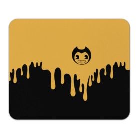 Коврик для мышки прямоугольный с принтом Bendy And The Ink Machine (37) в Санкт-Петербурге, натуральный каучук | размер 230 х 185 мм; запечатка лицевой стороны | bendy | bendy and the ink machine | devil | game | horror | ink | mask | бенди | бенди и чернильная машина | краска | чернила