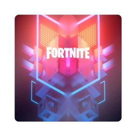 Магнит виниловый Квадрат с принтом FORTNITE SEASON 9 в Санкт-Петербурге, полимерный материал с магнитным слоем | размер 9*9 см, закругленные углы | 2019 | armor | armour | cybersport | esport | fortnite | game | logo | season 9 | броня | игра | киберспорт | сезон 9 | фиолетовый | фортнайт