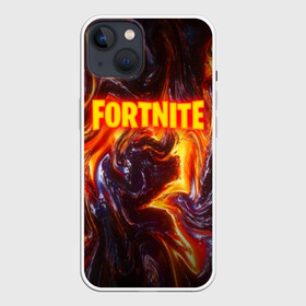 Чехол для iPhone 13 с принтом FORTNITE LIQUID FIRE в Санкт-Петербурге,  |  | Тематика изображения на принте: 2019 | armor | armour | cybersport | esport | fortnite | game | llama | logo | броня | игра | киберспорт | лава. | лама | фиолетовый | фирменные цвета | фортнайт