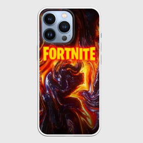 Чехол для iPhone 13 Pro с принтом FORTNITE LIQUID FIRE в Санкт-Петербурге,  |  | Тематика изображения на принте: 2019 | armor | armour | cybersport | esport | fortnite | game | llama | logo | броня | игра | киберспорт | лава. | лама | фиолетовый | фирменные цвета | фортнайт