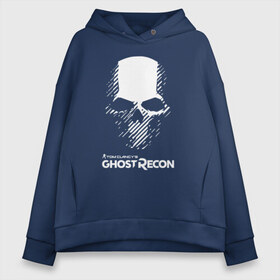 Женское худи Oversize хлопок с принтом GHOST RECON в Санкт-Петербурге, френч-терри — 70% хлопок, 30% полиэстер. Мягкий теплый начес внутри —100% хлопок | боковые карманы, эластичные манжеты и нижняя кромка, капюшон на магнитной кнопке | bones | breakpoint | ghost | ghost recon | ghost recon breakpoint | logo | mask | skell technology | skull | tom clancys | tom clancys ghost recon breakpoint | wildlands | лого | маска | призрак | череп